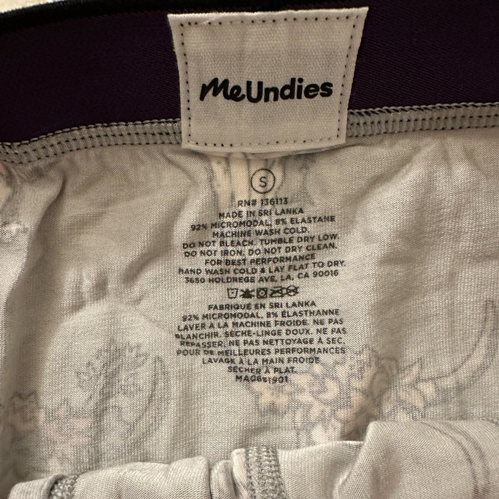 NEW MeUndies Men’s Boxer Brief, S, Gray Western Skull $26 MSRP - Picture 2 of 3
